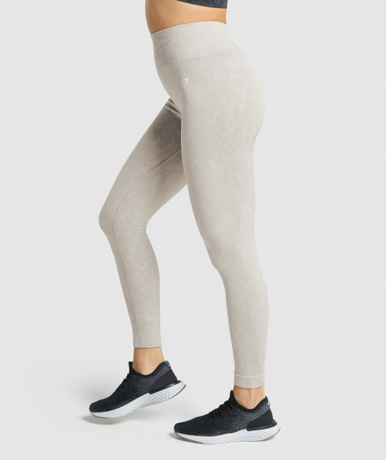 Adapt Animal Leggins Sin Costuras Gymshark Mariposa-gris