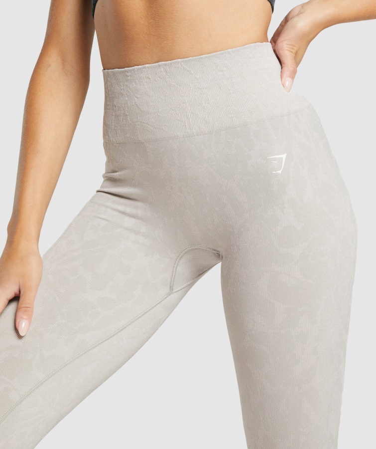 Adapt Animal Leggins Sin Costuras Gymshark Mariposa-gris