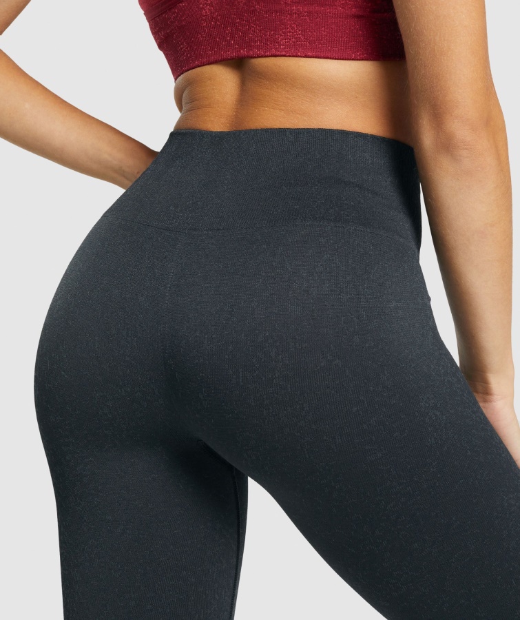 Adapt Leggins Sin Costuras Fleck Gymshark Mineral-negro