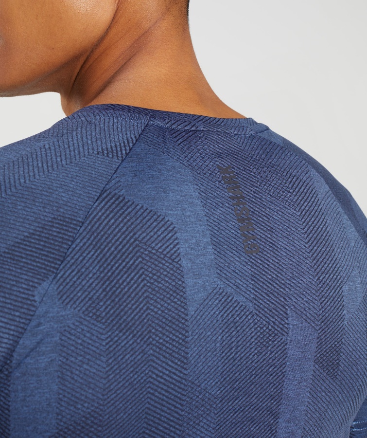 Apex Camiseta Gris ónix-azul Corte Gymshark