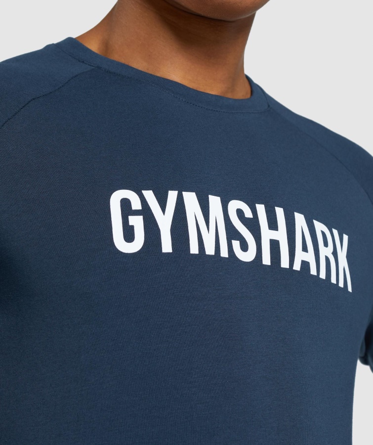 Camiseta Manga Larga Apollo Azul Marino Gymshark