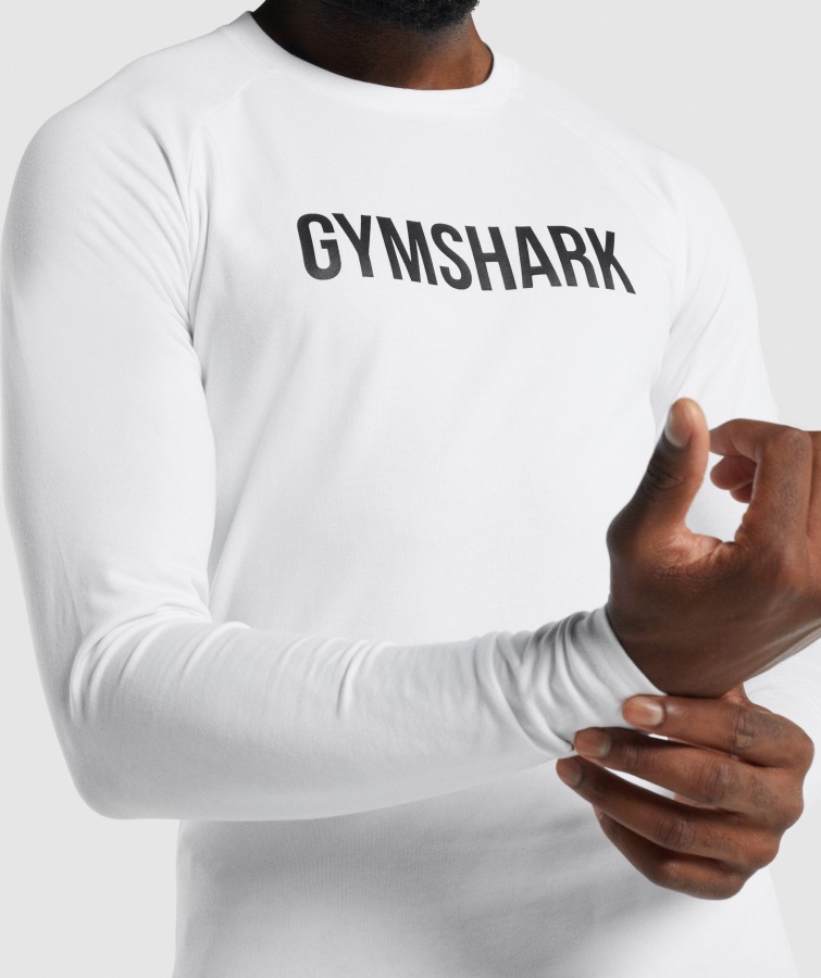 Camiseta Apollo Manga Larga Blanca Gymshark