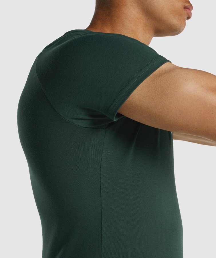 Camiseta Apollo Gymshark Verde Oscuro