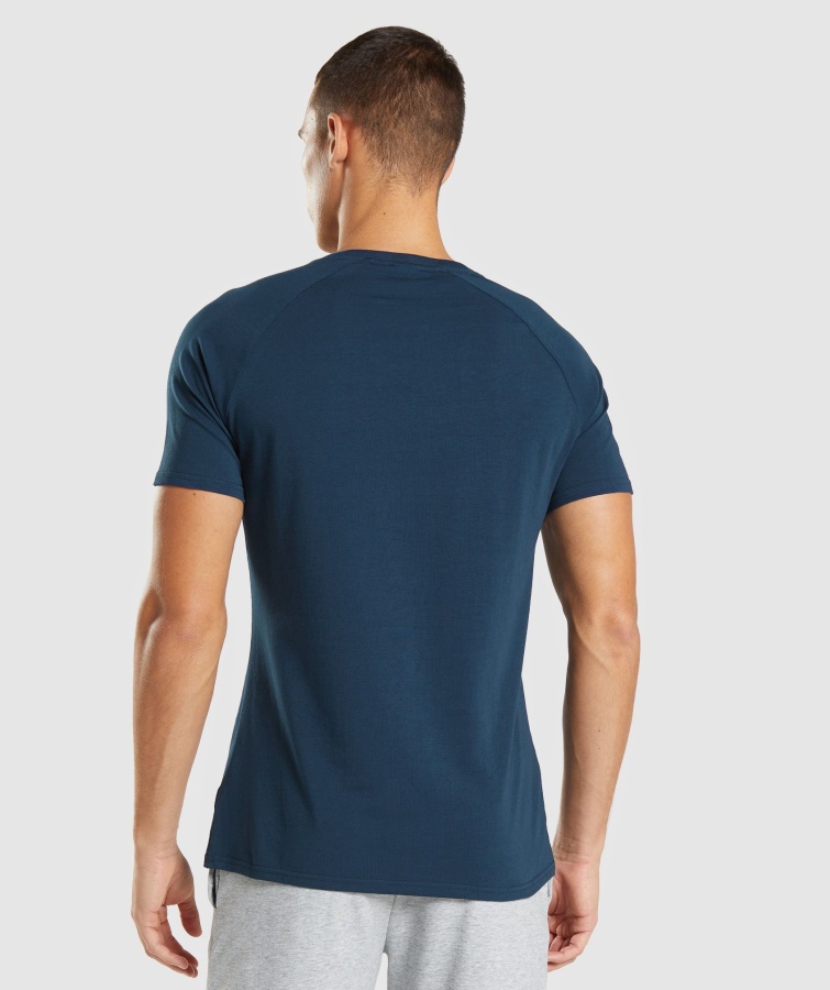 Camiseta Apollo Azul Marino Gymshark