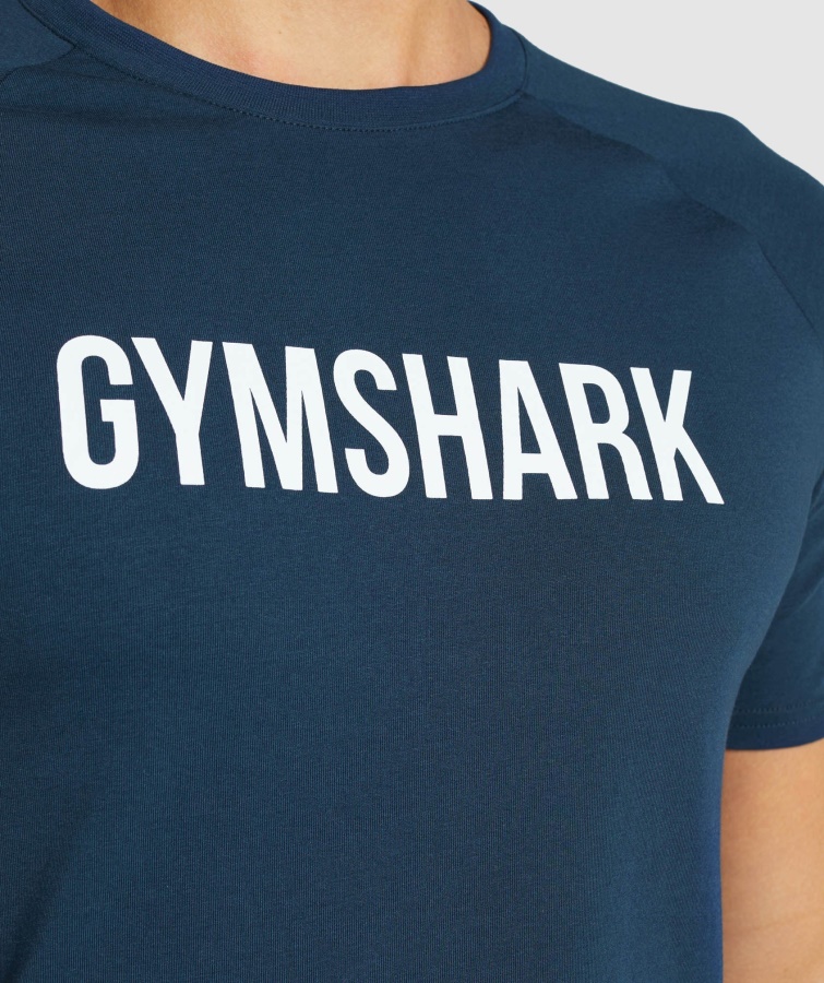 Camiseta Apollo Azul Marino Gymshark