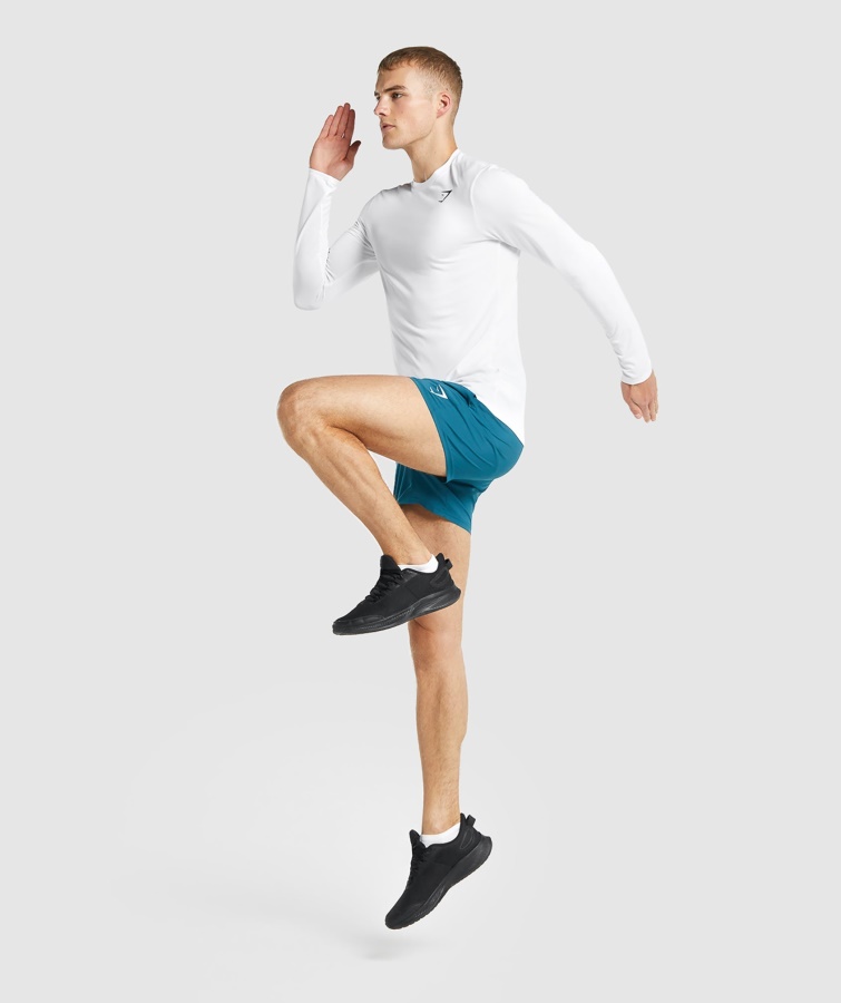 Llegada Camiseta Manga Larga Blanca Gymshark