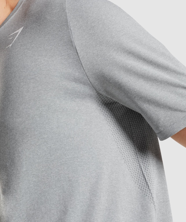 Llegada Camiseta Sin Costuras Gris Gymshark