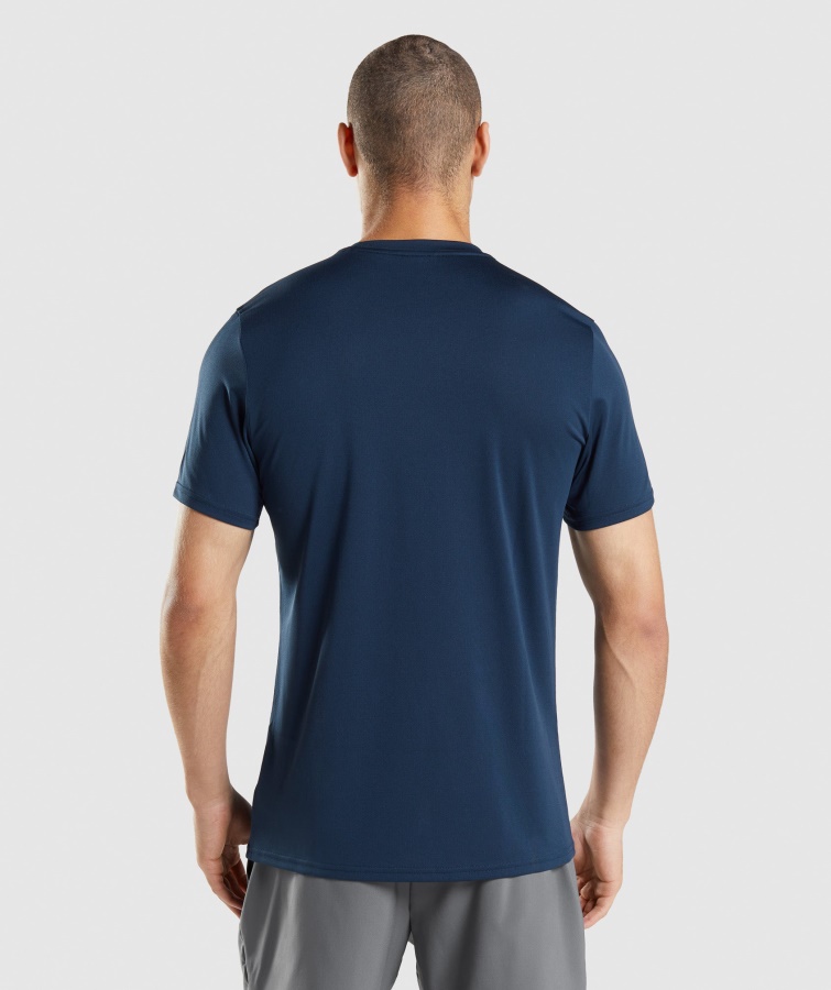 Camiseta Llegada Gymshark Azul Marino