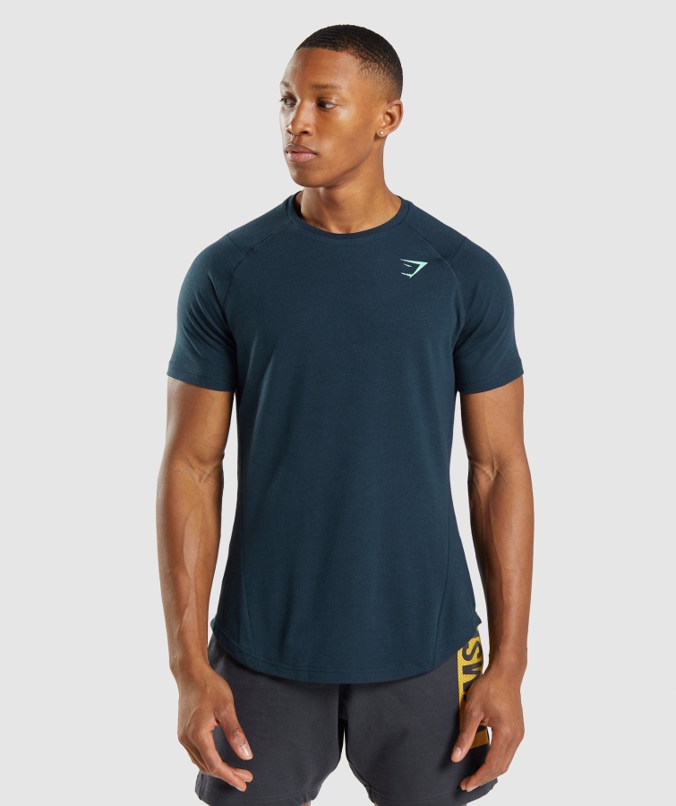 Camiseta Atrevida Gymshark Azul Marino