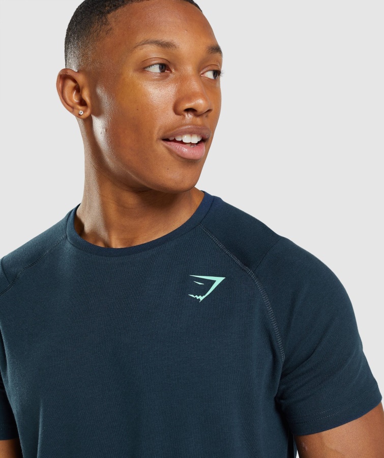 Camiseta Atrevida Gymshark Azul Marino