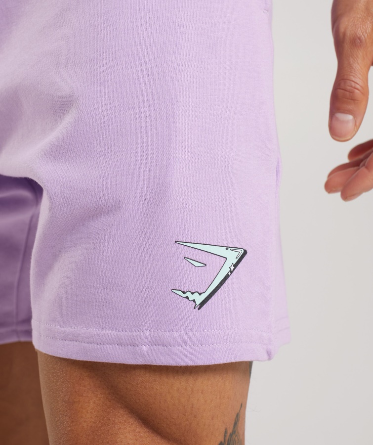 Shorts Con Estampado De Burbujas Thistle Purple Gymshark