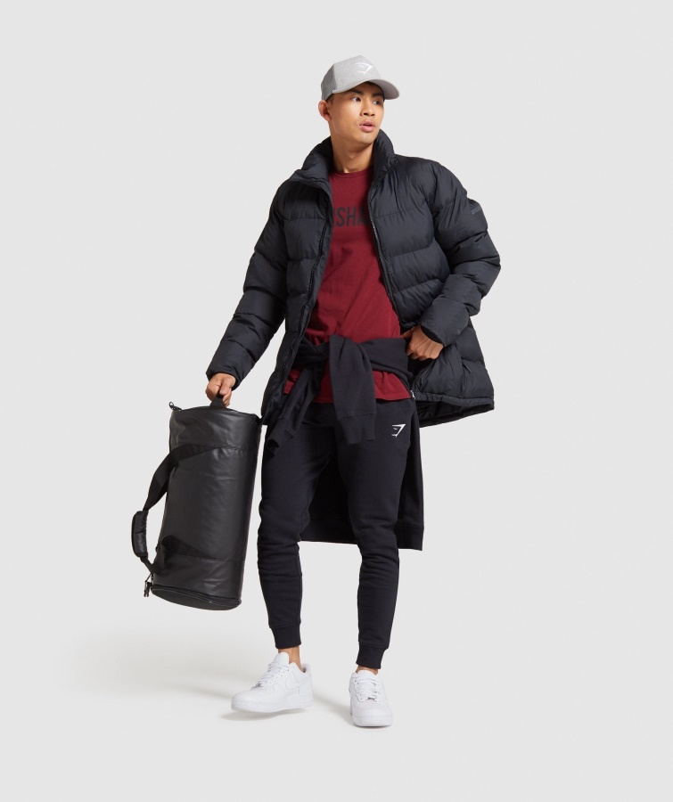 Joggers Con Escudo Gymshark Negro