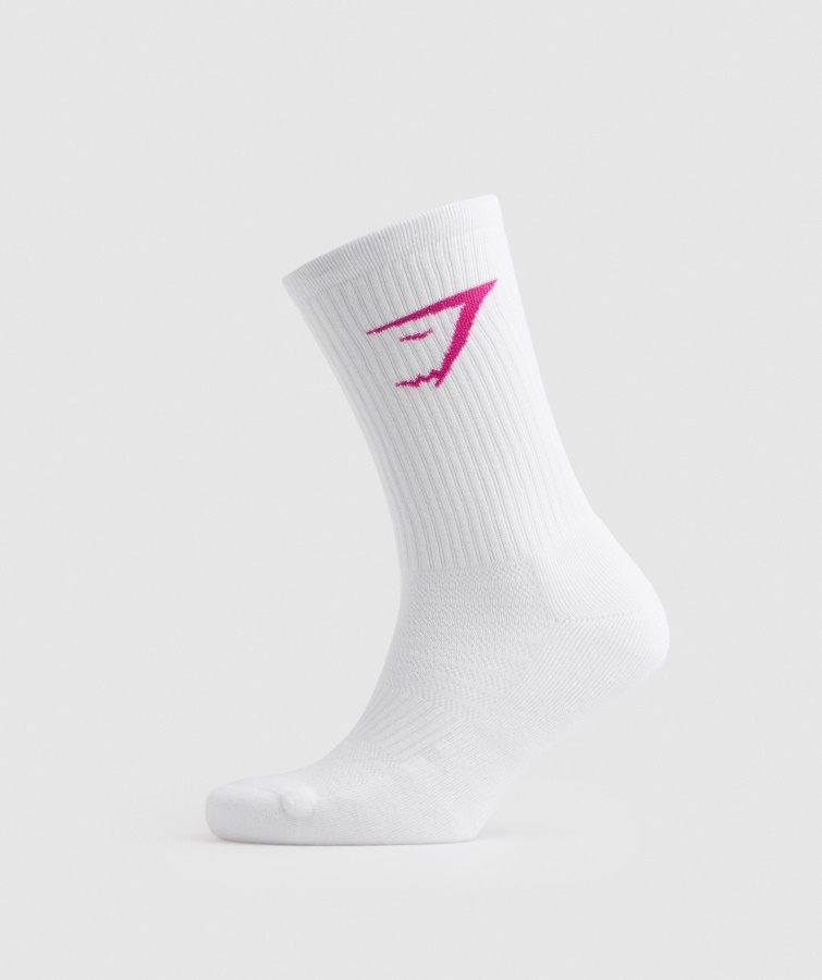 Calcetines De Tripulación Paquete De 3 Magenta Rosa-blanco-rosa Dulce Gymshark
