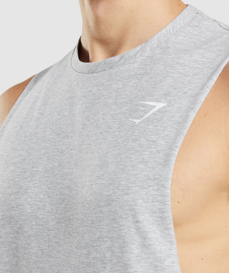 Depósito Con Brazo Abatible Critical 2.0 Gris Claro Jaspeado Gymshark