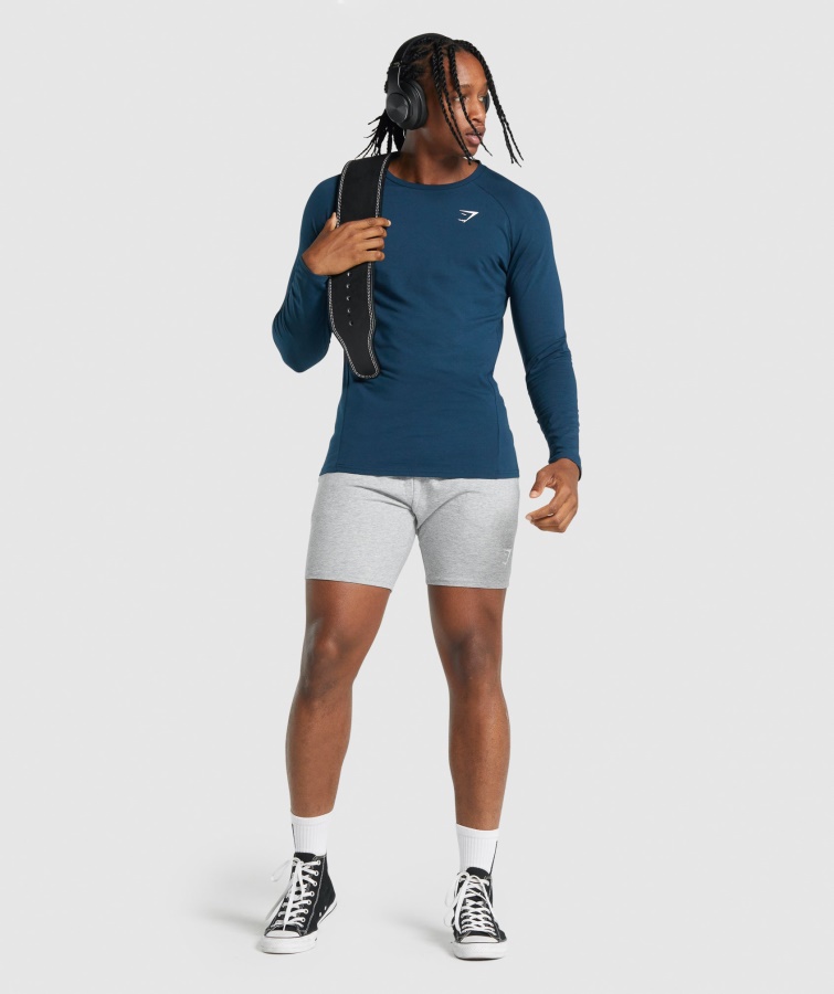 Camiseta Manga Larga Critical 2.0 Azul Marino Gymshark