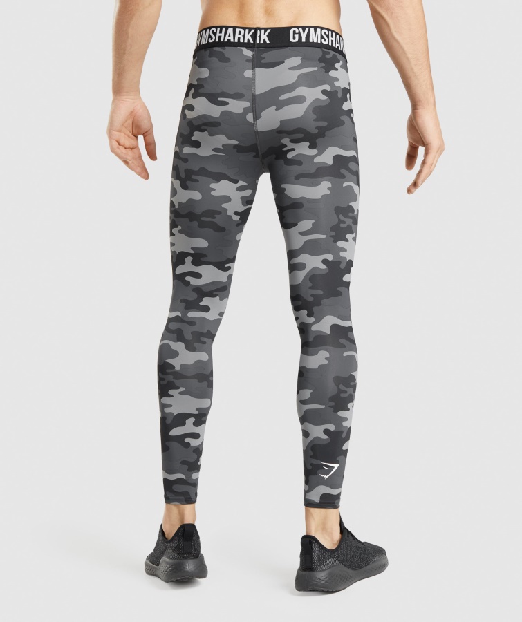 Leggins Element Baselayer Estampado Gris Gymshark