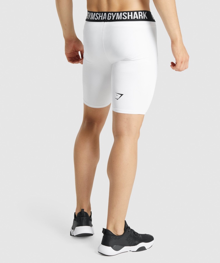 Pantalón Corto Element Baselayer Blanco Gymshark