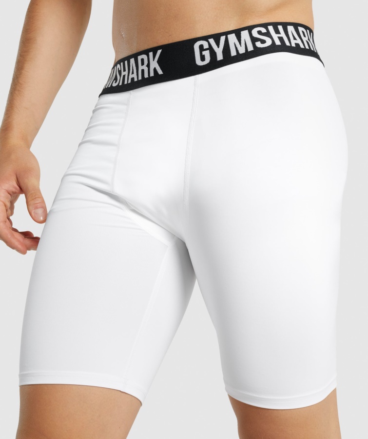 Pantalón Corto Element Baselayer Blanco Gymshark