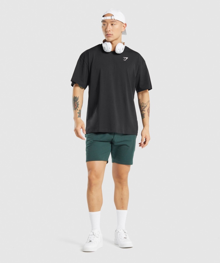 Camiseta Extragrande Esencial Gymshark Negra