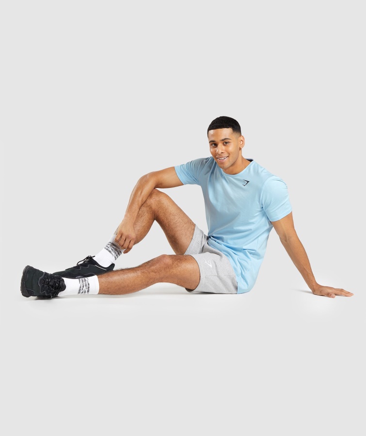 Camiseta Esencial Lino Azul Gymshark