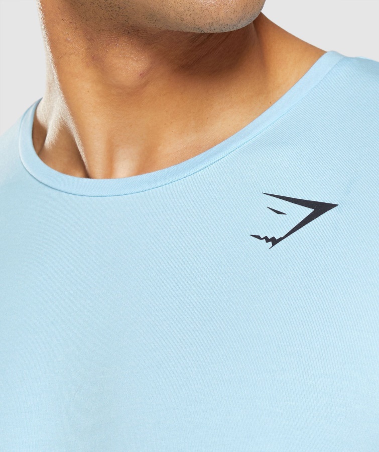 Camiseta Esencial Lino Azul Gymshark