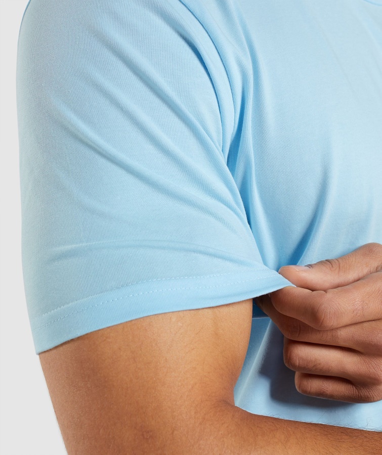 Camiseta Esencial Lino Azul Gymshark