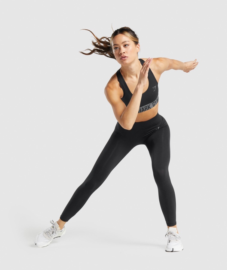 Sujetador Deportivo Fit Sin Costuras Gymshark Negro