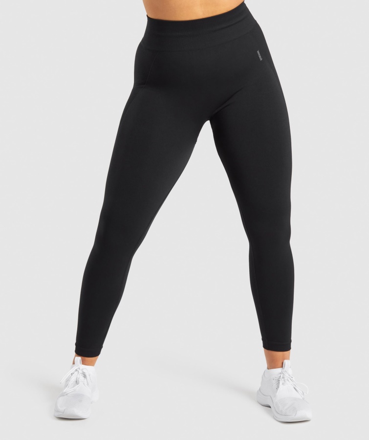 Leggins Flex Tiro Alto Gymshark Negro-carbón