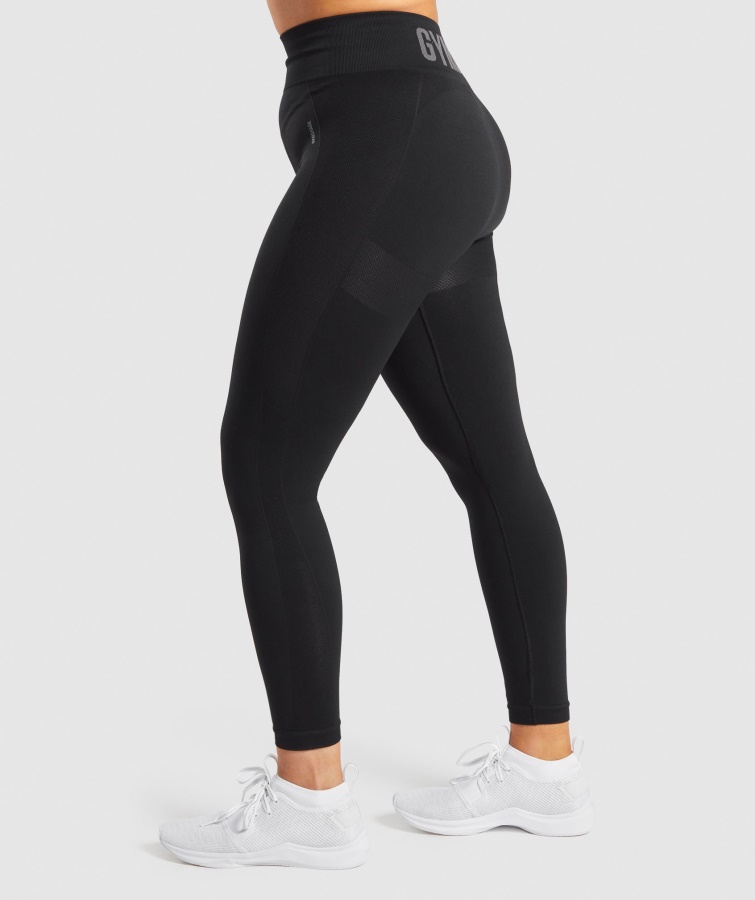 Leggins Flex Tiro Alto Gymshark Negro-carbón