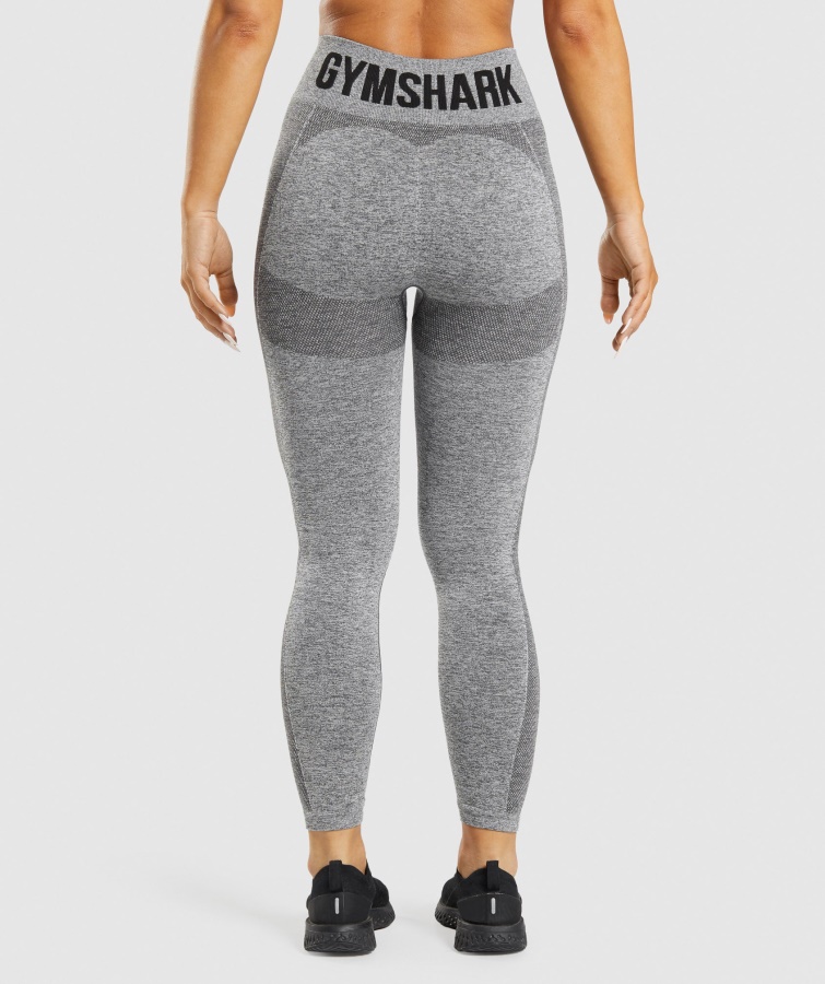 Leggins Flex Tiro Alto Antracita Jaspeado Gymshark