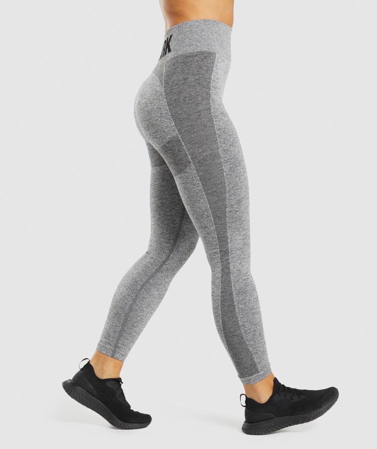 Leggins Flex Tiro Alto Antracita Jaspeado Gymshark