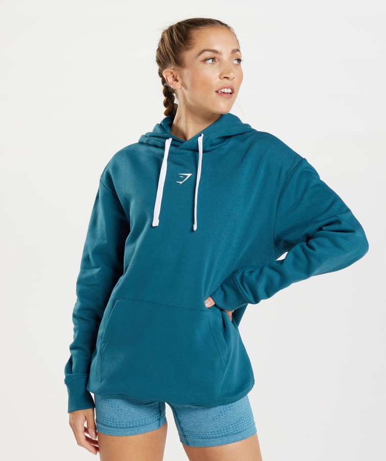 Fraccion Sudadera Con Capucha Azul Atlantico Gymshark