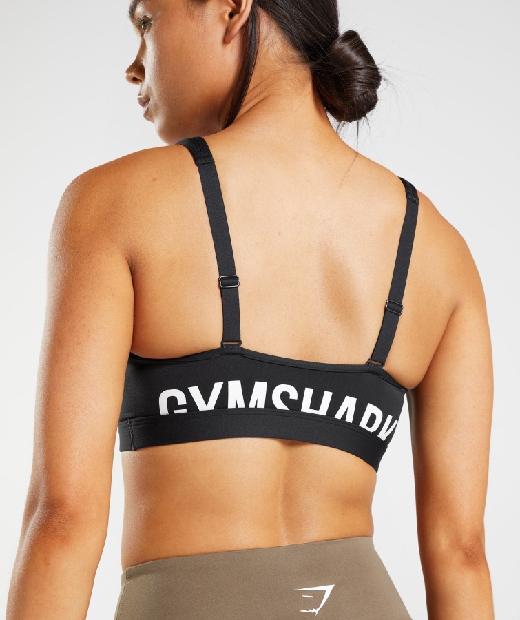 Fraction Sujetador Deportivo Gymshark Blanco Y Negro