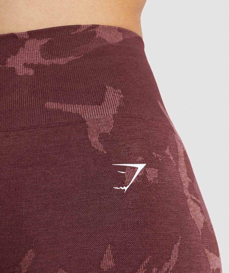 Gymshark Adapt Camo Pantalones Cortos Sin Costuras Marrón Sabana-cereza