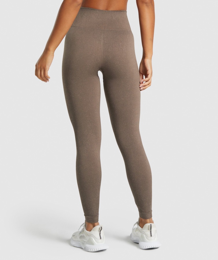 Leggings Gymshark Adapt Fleck Sin Costuras Marrón-mineral