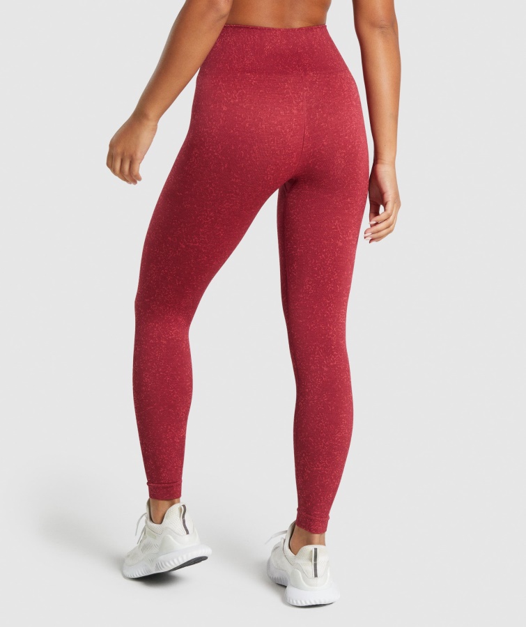 Leggings Gymshark Adapt Fleck Sin Costuras Mineral-burdeos