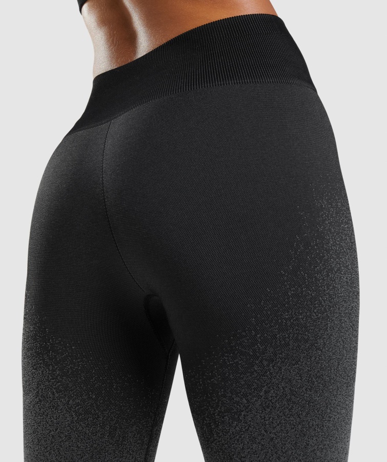 Leggings Gymshark Adapt Ombre Sin Costuras Negro-gris