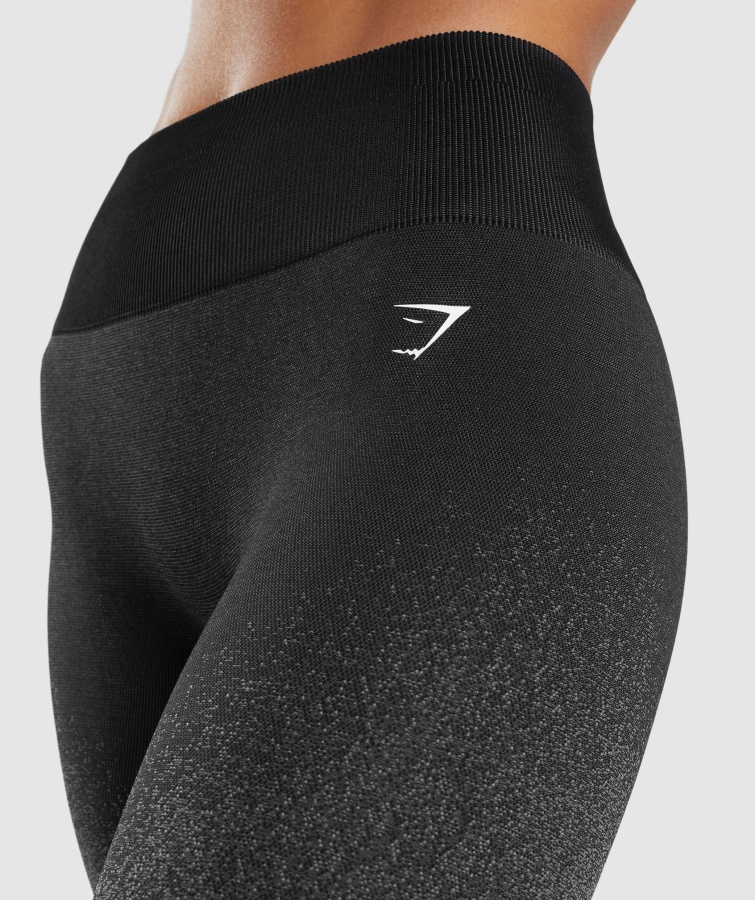 Leggings Gymshark Adapt Ombre Sin Costuras Negro-gris
