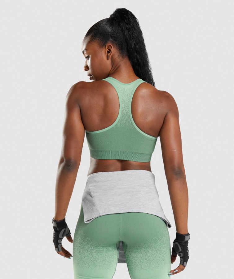 Sujetador Deportivo Gymshark Adapt Ombre Sin Costuras Verde-verde Claro