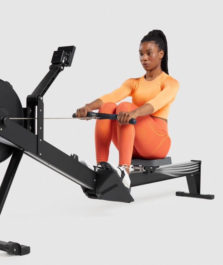 Gymshark Apex Crop Top Sin Costuras Albaricoque Naranja-papaya Naranja