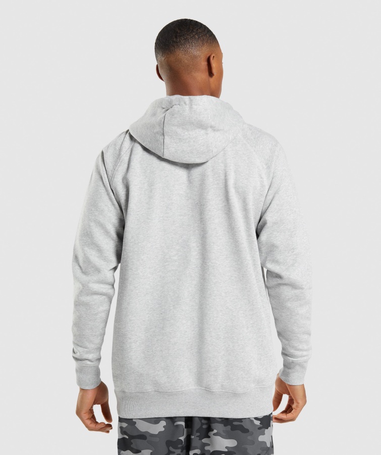 Gymshark Apollo Sudadera Con Capucha Gris Claro Core Marl
