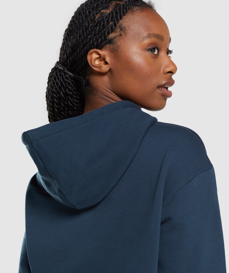 Gymshark Apollo Sudadera Extragrande Azul Marino