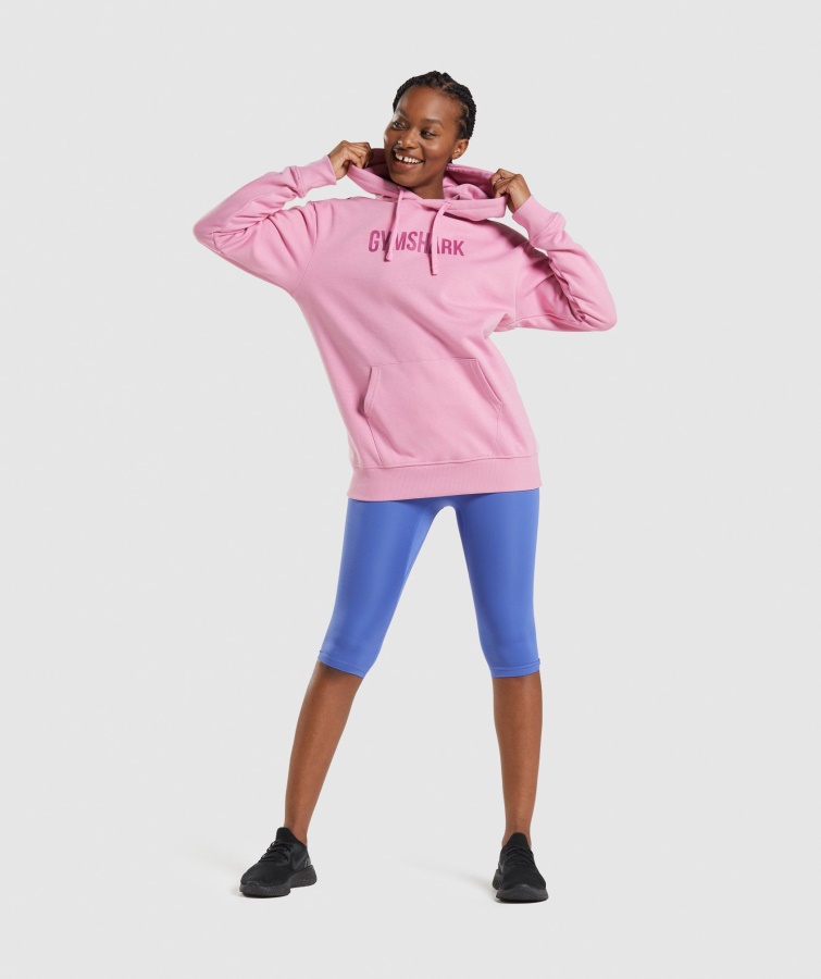 Gymshark Apollo Sudadera Extragrande Rosa Sorbete
