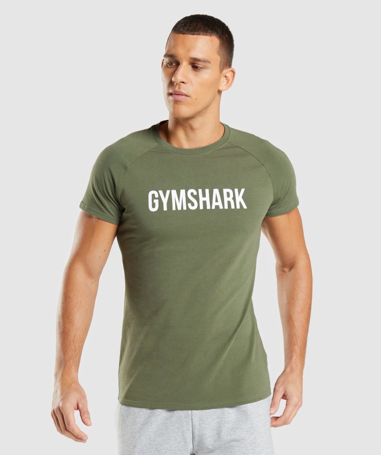 Camiseta Gymshark Apollo Core Oliva