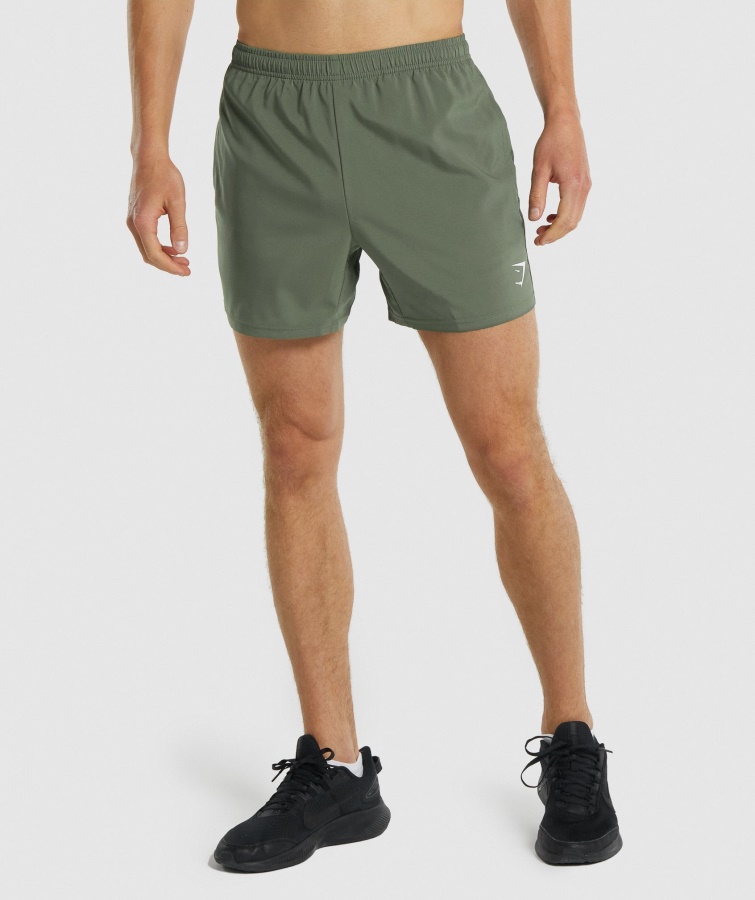 Gymshark Llegada 5" Shorts Verde