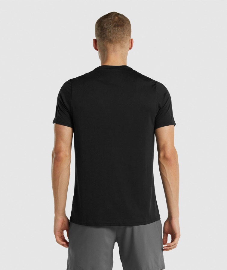 Gymshark Llegada Regular Fit Camiseta Negra