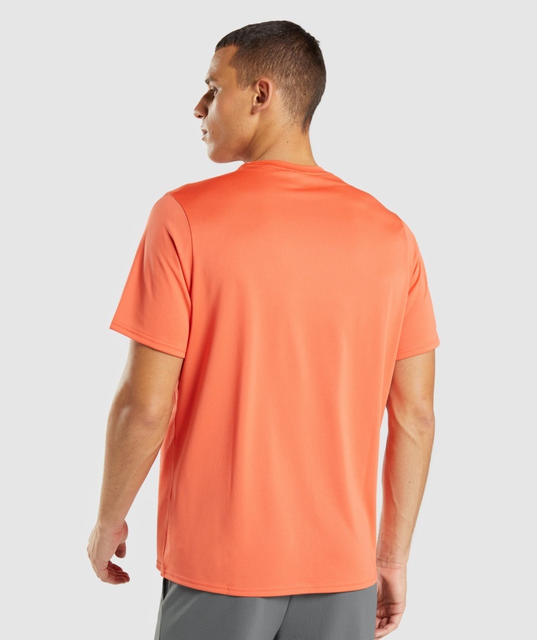 Gymshark Llegada Regular Fit Camiseta Papaya Naranja