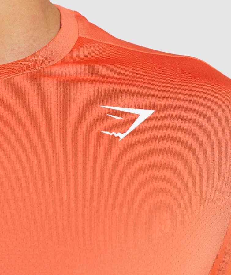 Gymshark Llegada Regular Fit Camiseta Papaya Naranja
