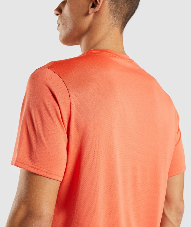 Gymshark Llegada Regular Fit Camiseta Papaya Naranja