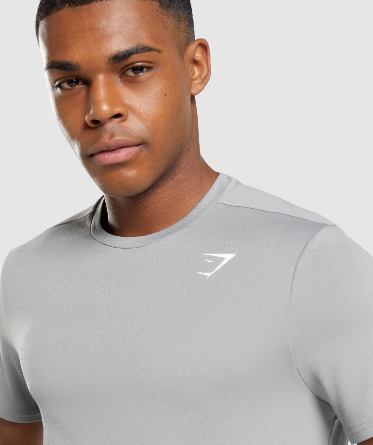 Gymshark Llegada Regular Fit Camiseta Gris Ahumado